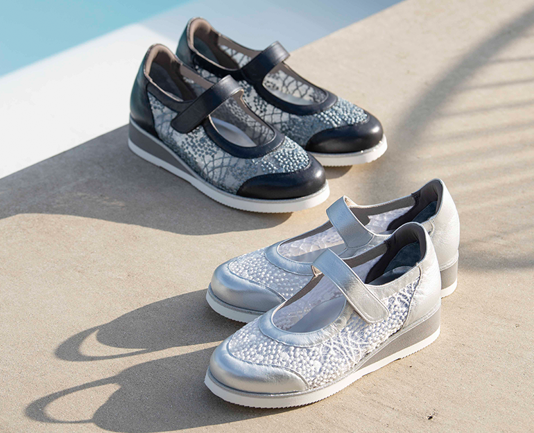 4E チュールメリージェーンシューズ