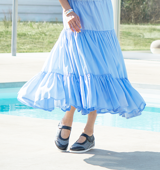 4E チュールメリージェーンシューズ